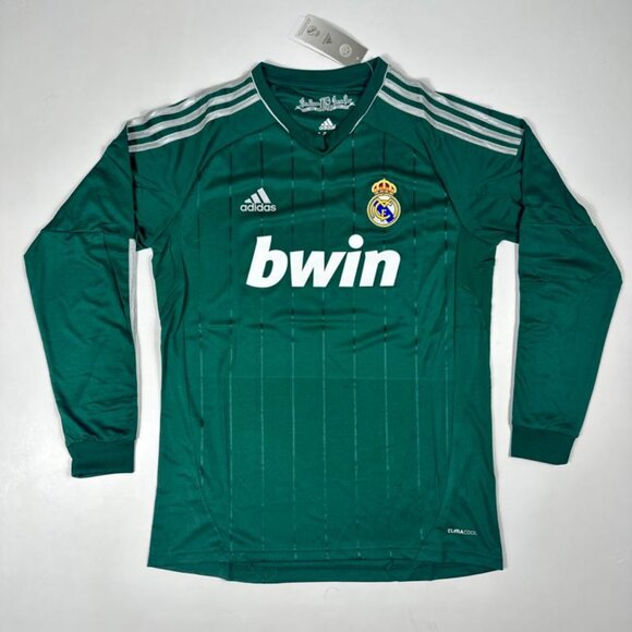 Adidas Ronaldo #7 Real Madrid 2012-13 Third Jersey Retro Green Long Sleeve - Picture 3 of 11